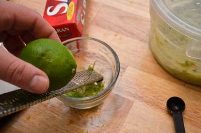 Zest the limes