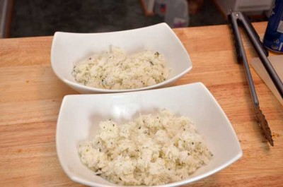 Add cilantro lime rice