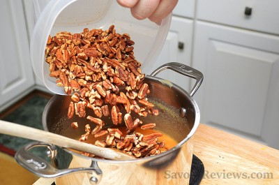 Add the pecans