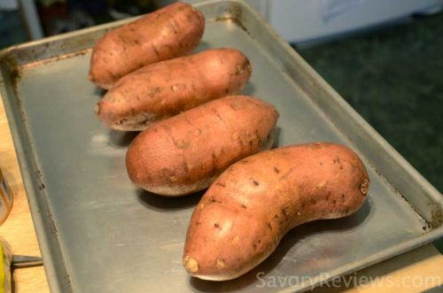 Bake the sweet potatoes