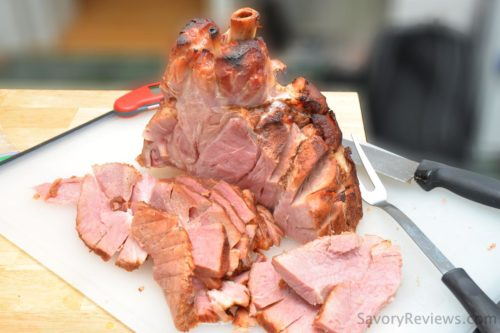 Carve up the double smoked ham