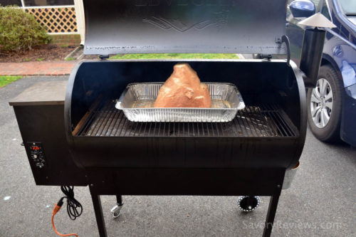 Place the ham on the smoker