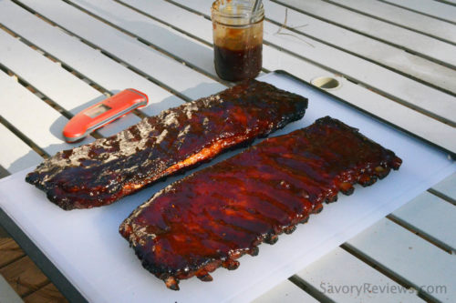 St. Louis Ribs Smoked on a gas grill