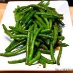 Garlic and soy glazed green beans