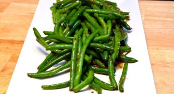 Garlic and Soy Glazed Green Beans