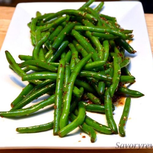 Crispy Green Beans with Buffalo Trace Whiskey Flavored Seasoning