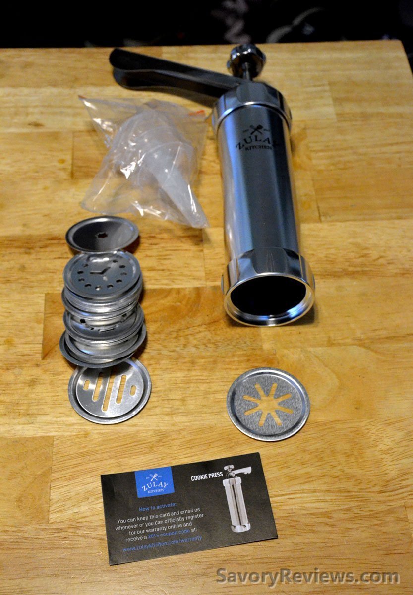 Italian Bakery Butter Cookies Plus a Zulay Cookie Press Giveaway