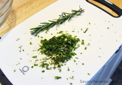 Chop the herbs